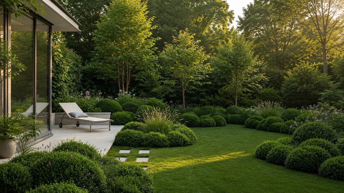 An open garden-city masterplan, connecting a ceremonial arrival axis with private villas hidden among greenery and winding pathways.
